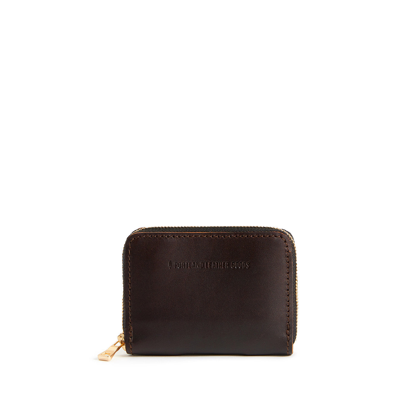 Grizzly | Small leather wallet with zipper and PLG logo