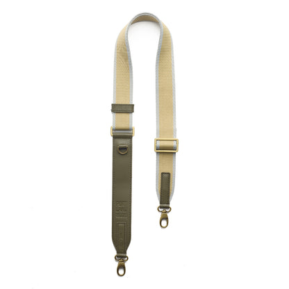 Aqua Lime | Adjustable fabric and leather strap