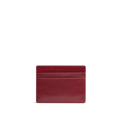Red Rock*Classic | Leather card holder on white background