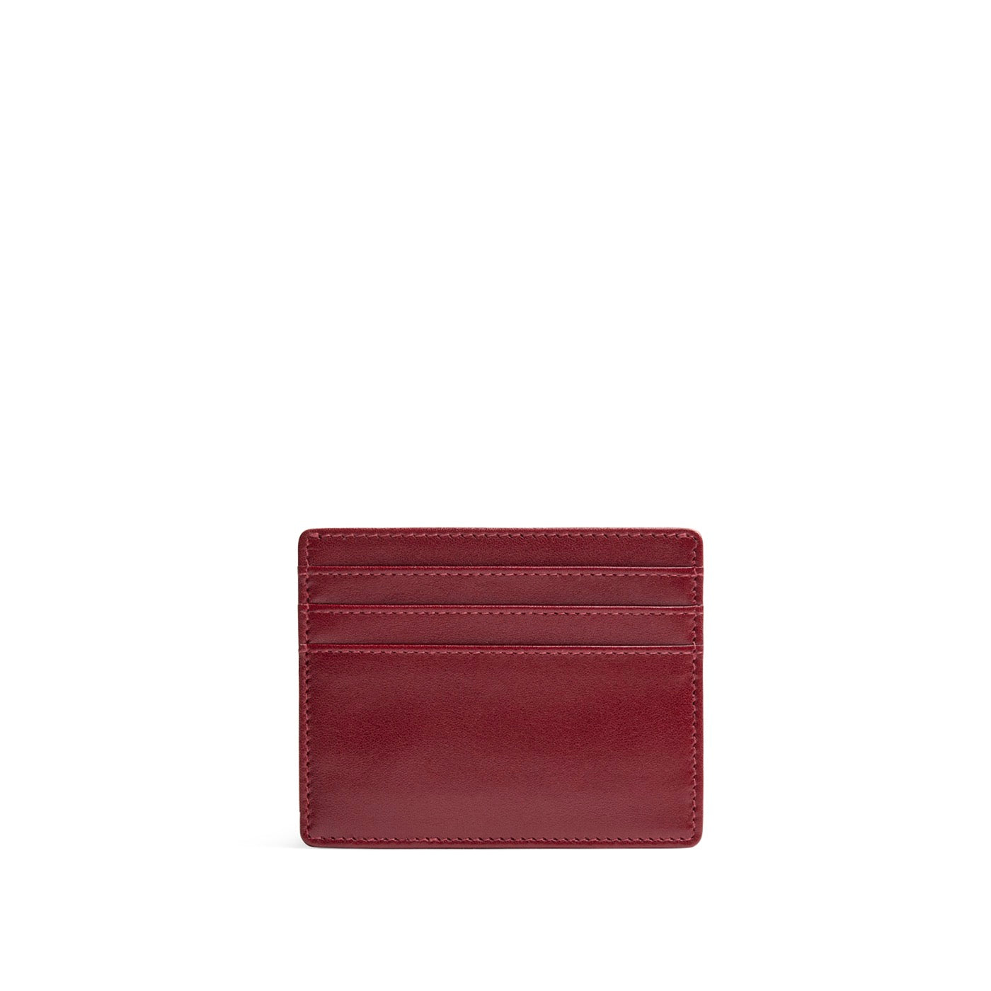 Red Rock*Deluxe | Leather card holder on white background
