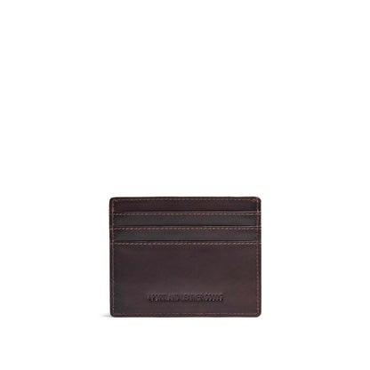 Trailstone*Deluxe | Leather card holder on white background