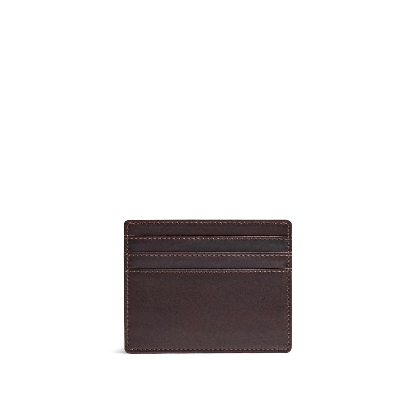 Trailstone*Deluxe | Leather card holder on white background