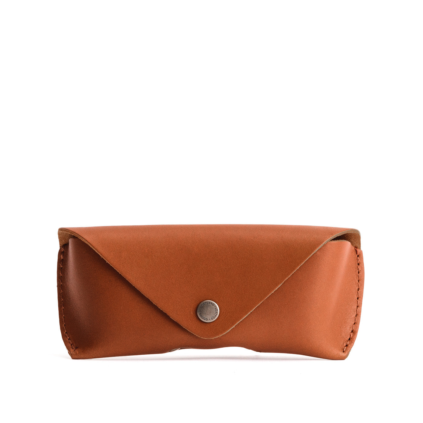 Honey | Leather sunglasses case with snap closure