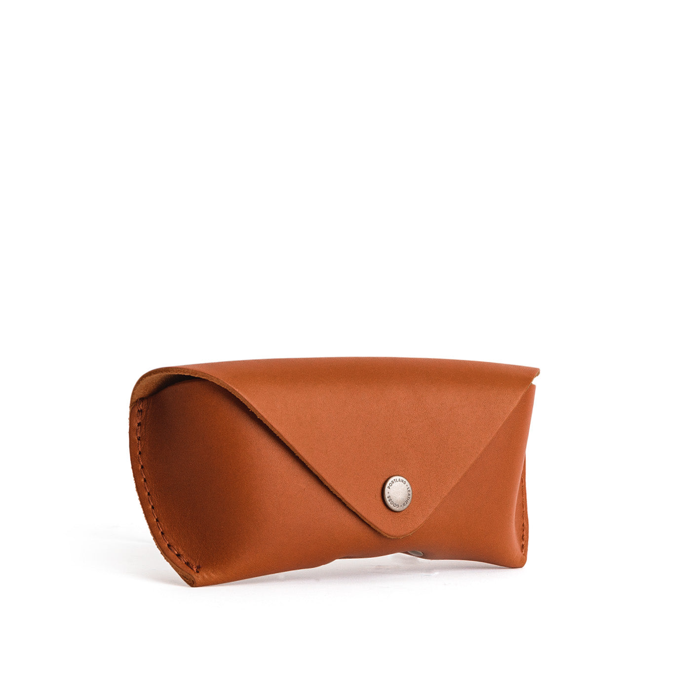 Honey | Leather sunglasses case with snap closure