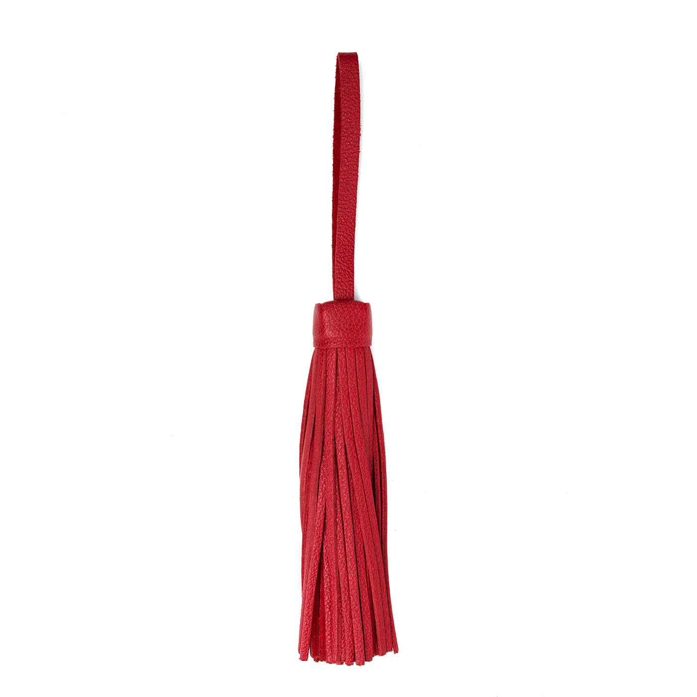 Cherry*Jumbo | Fringed leather tassel with leather loop