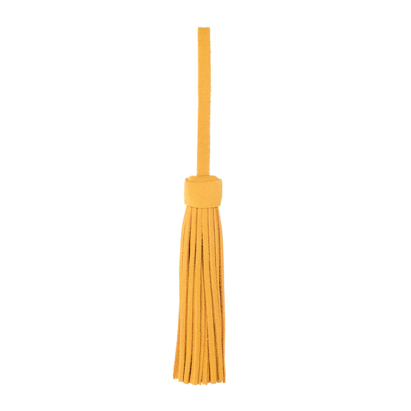 Dijon*Jumbo | Fringed leather tassel with leather loop