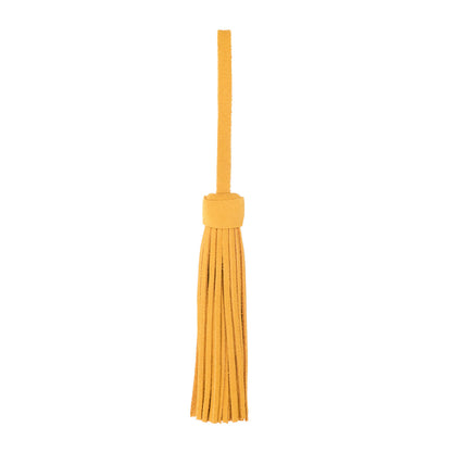 Dijon*Jumbo | Fringed leather tassel with leather loop