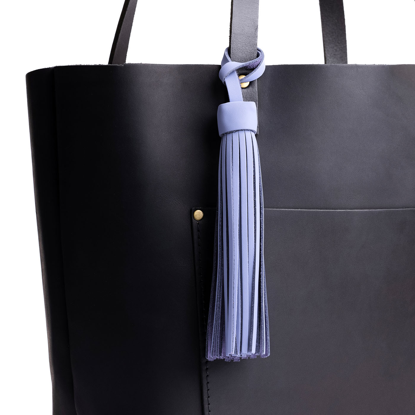 Jacaranda*Jumbo | Fringed leather tassel with leather loop