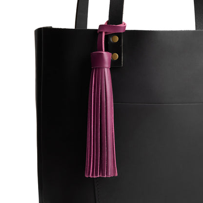 Lollipop*Jumbo | Fringed leather tassel with leather loop