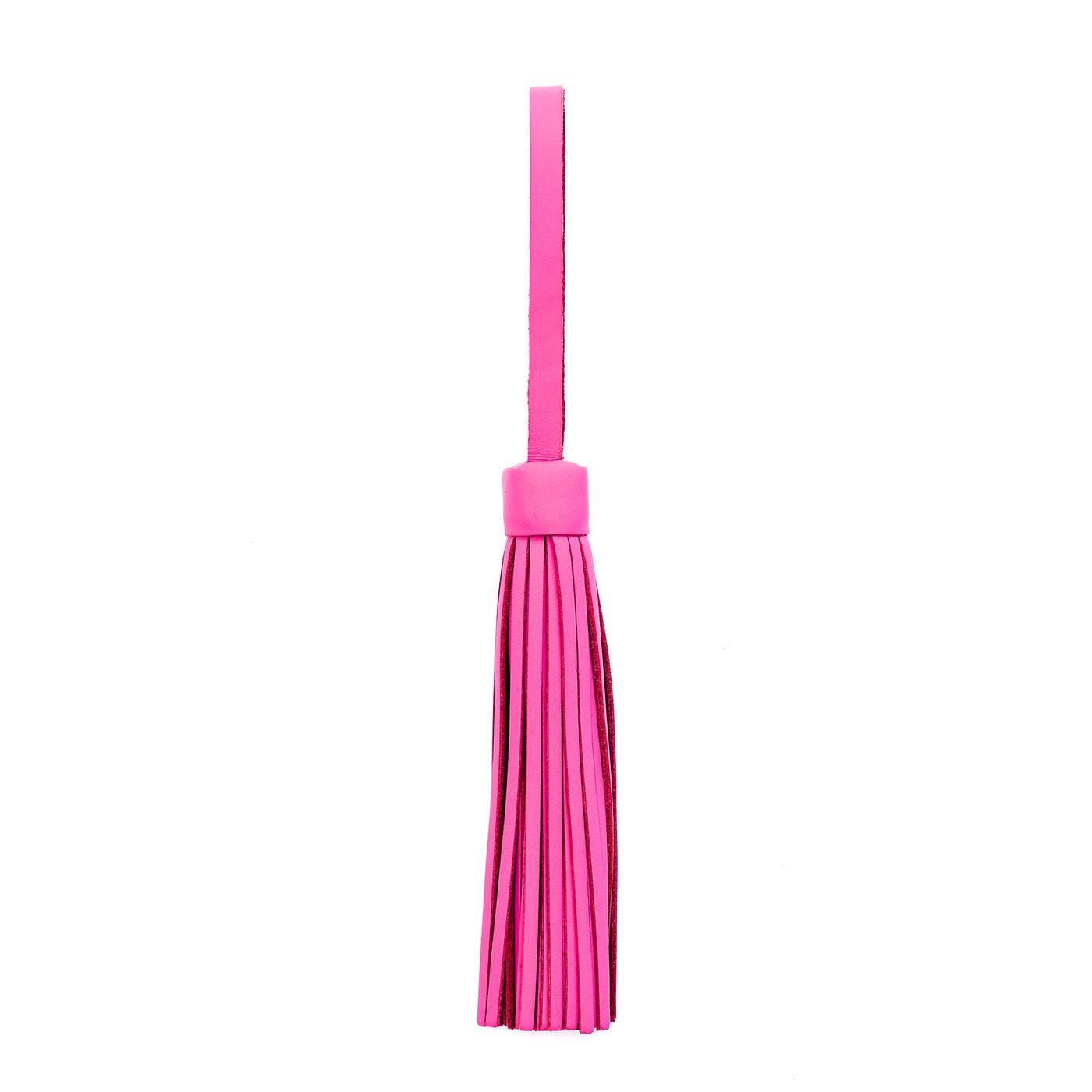 Margot*Jumbo | Fringed leather tassel with leather loop