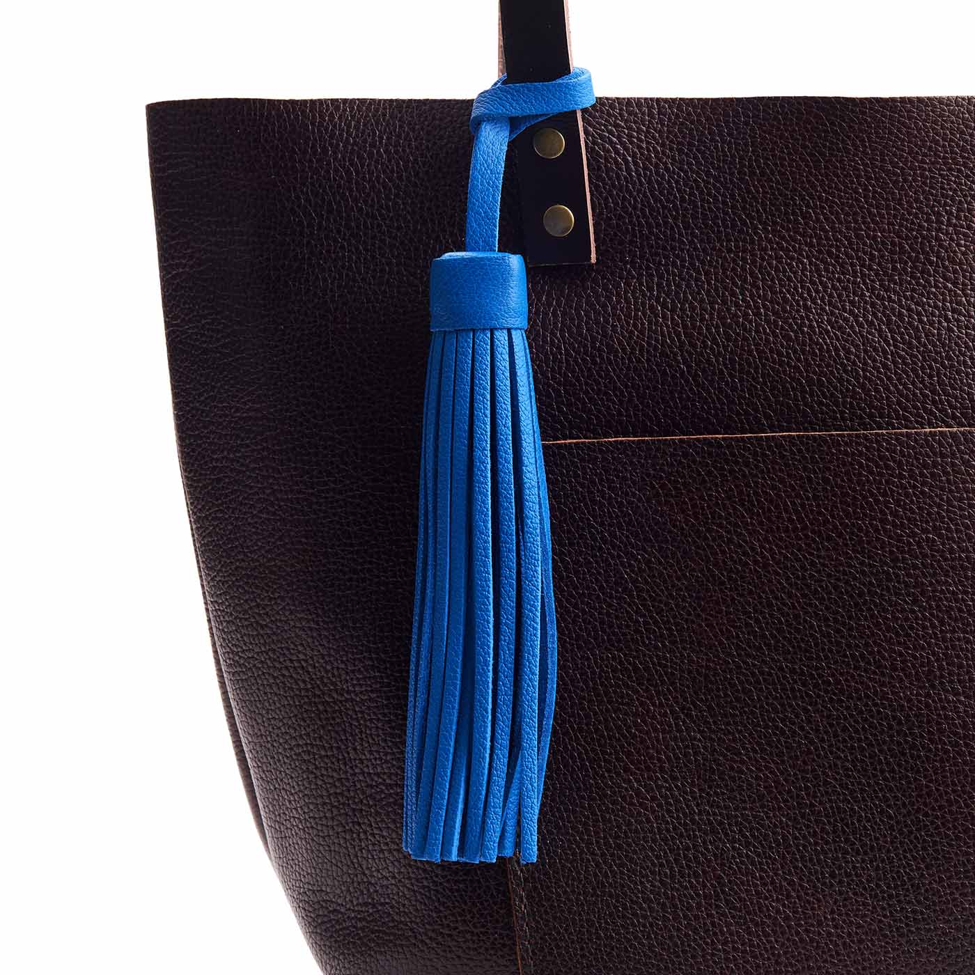 Skydive*Jumbo | Fringed leather tassel with leather loop