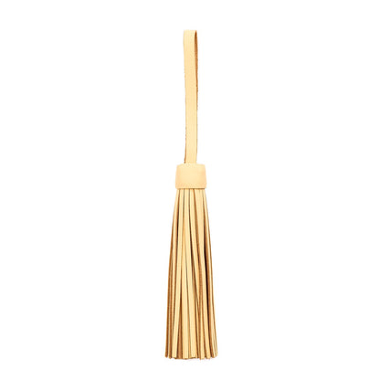 Vanilla*Jumbo | Fringed leather tassel with leather loop