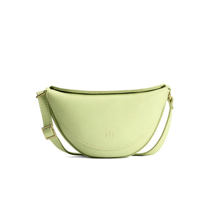 Shadow Lime*Small | Half circle shaped sling bag