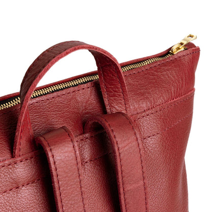 Flamenco | Rectangular slim leather backpack