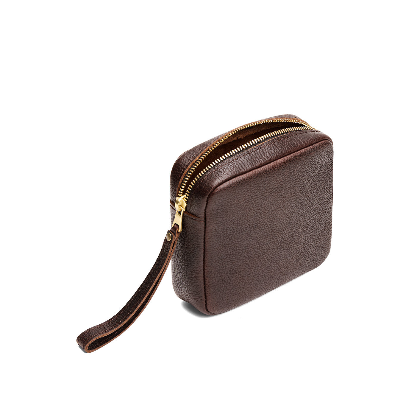 Coldbrew | Square shaped pouch with zipper opening, wristlet, and front pocket