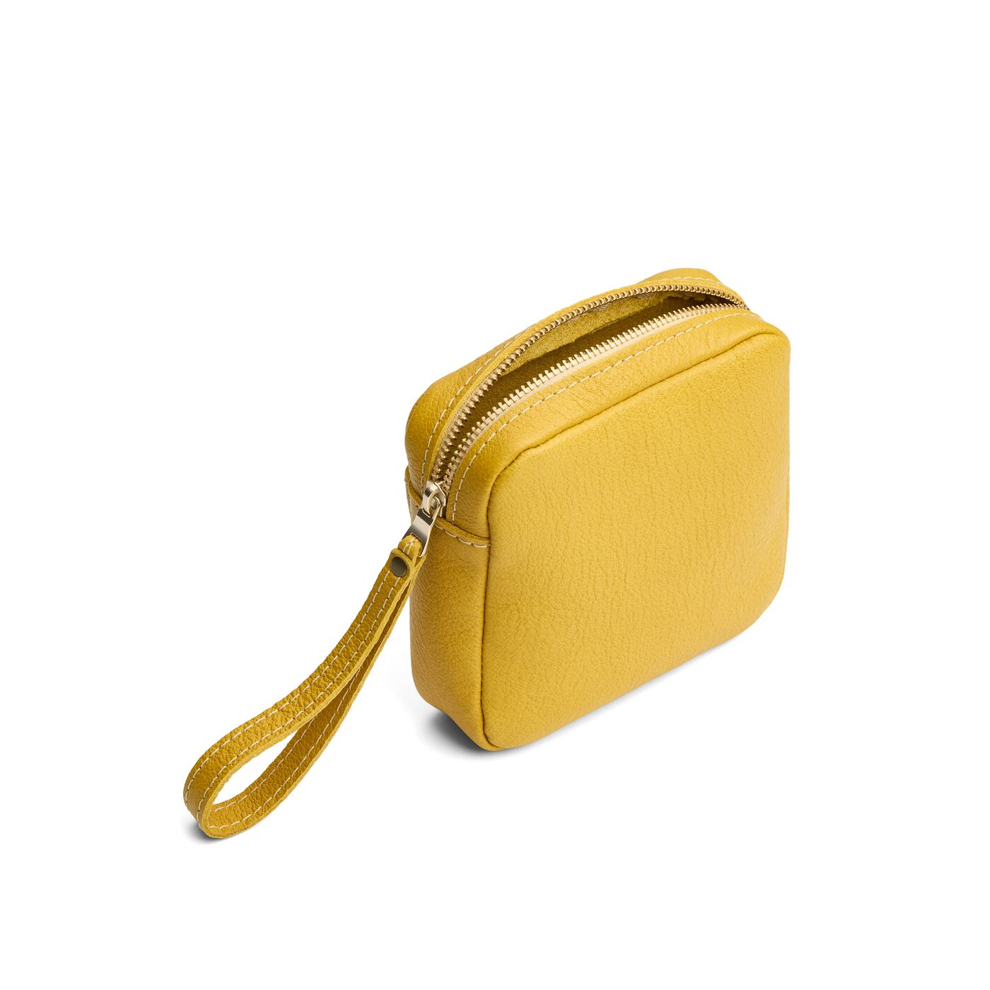 Pomello | Square shaped pouch with zipper opening, wristlet, and front pocket