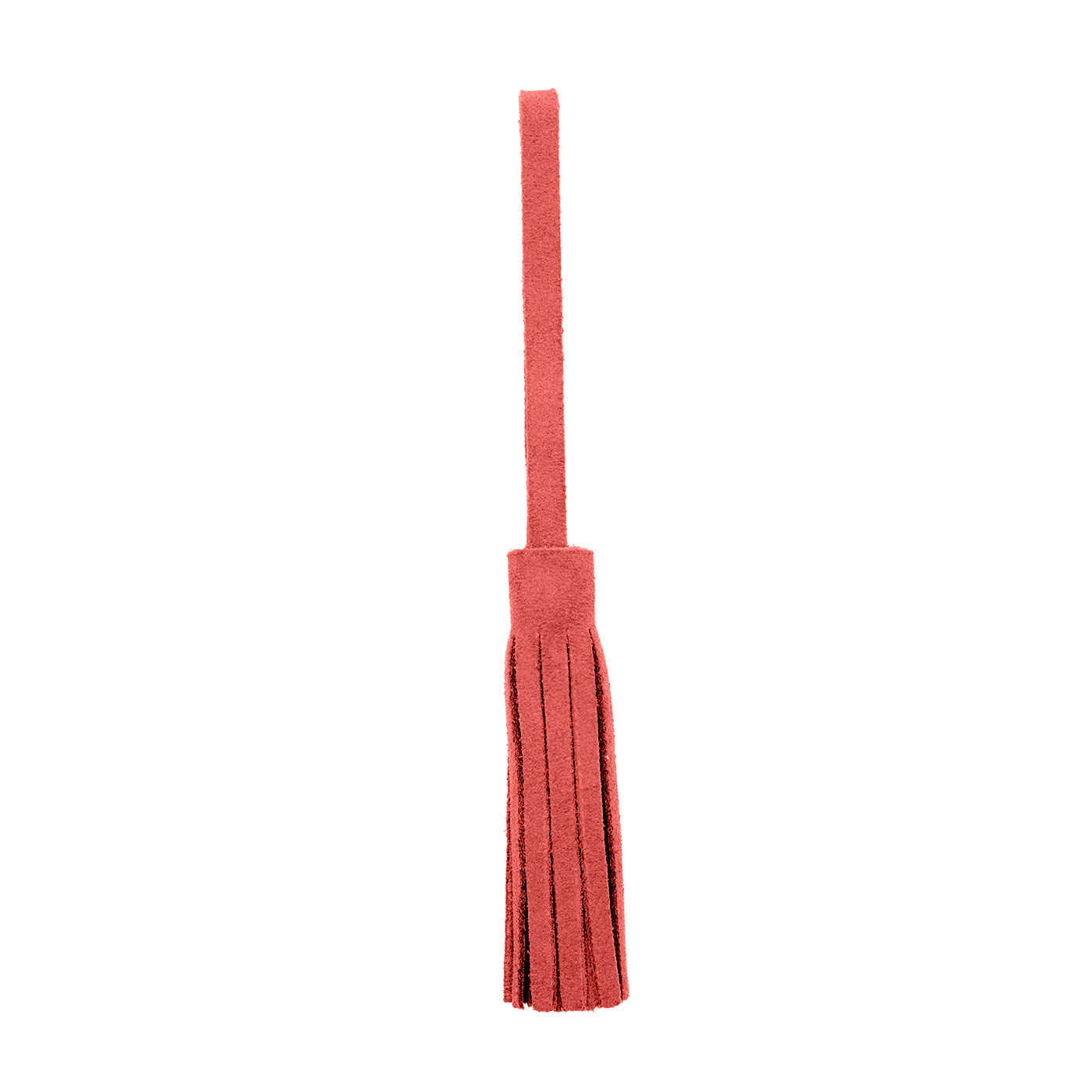 Cinnabar*Large | Fringed leather tassel with leather loop