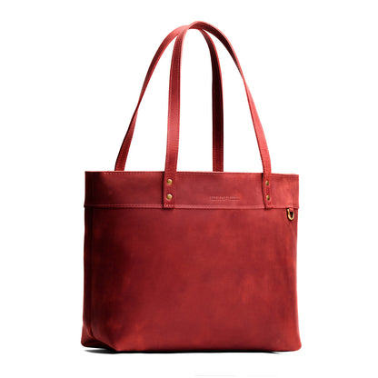 Phoenix*Large*Zipper | Leather tote bag with riveted straps and exterior key loop