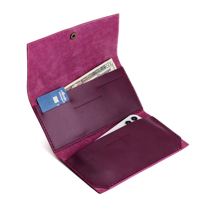 Lollipop | Leather wallet with snap closure