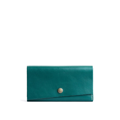 Peacock | Leather wallet with snap closure