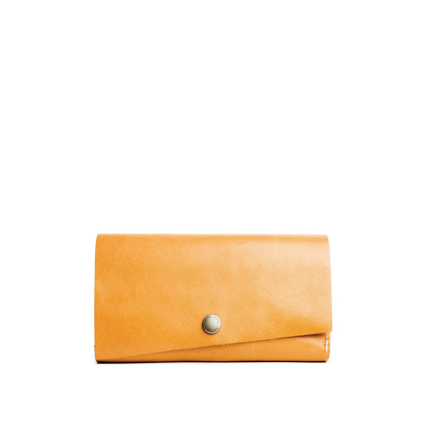 Sunflower | Leather wallet with snap closure