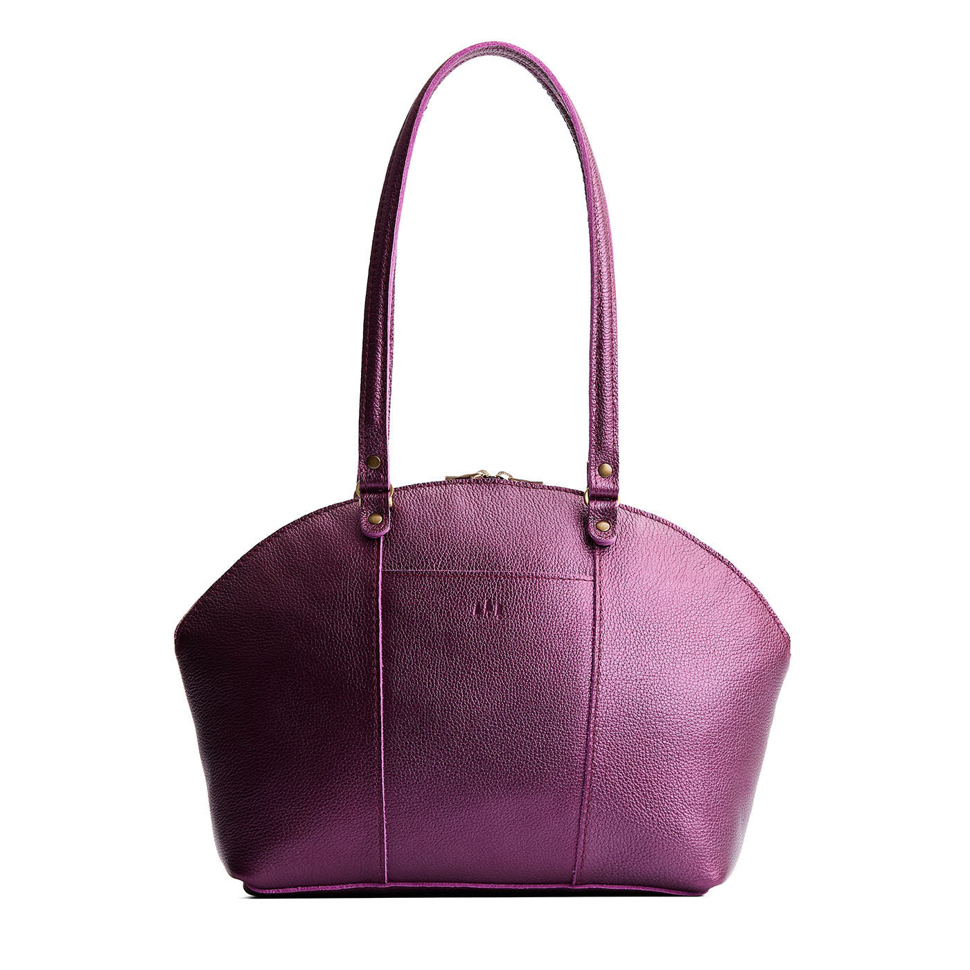 Ultra Violet*Large | A half circle crossbody bag with handles and removable crossbody strap