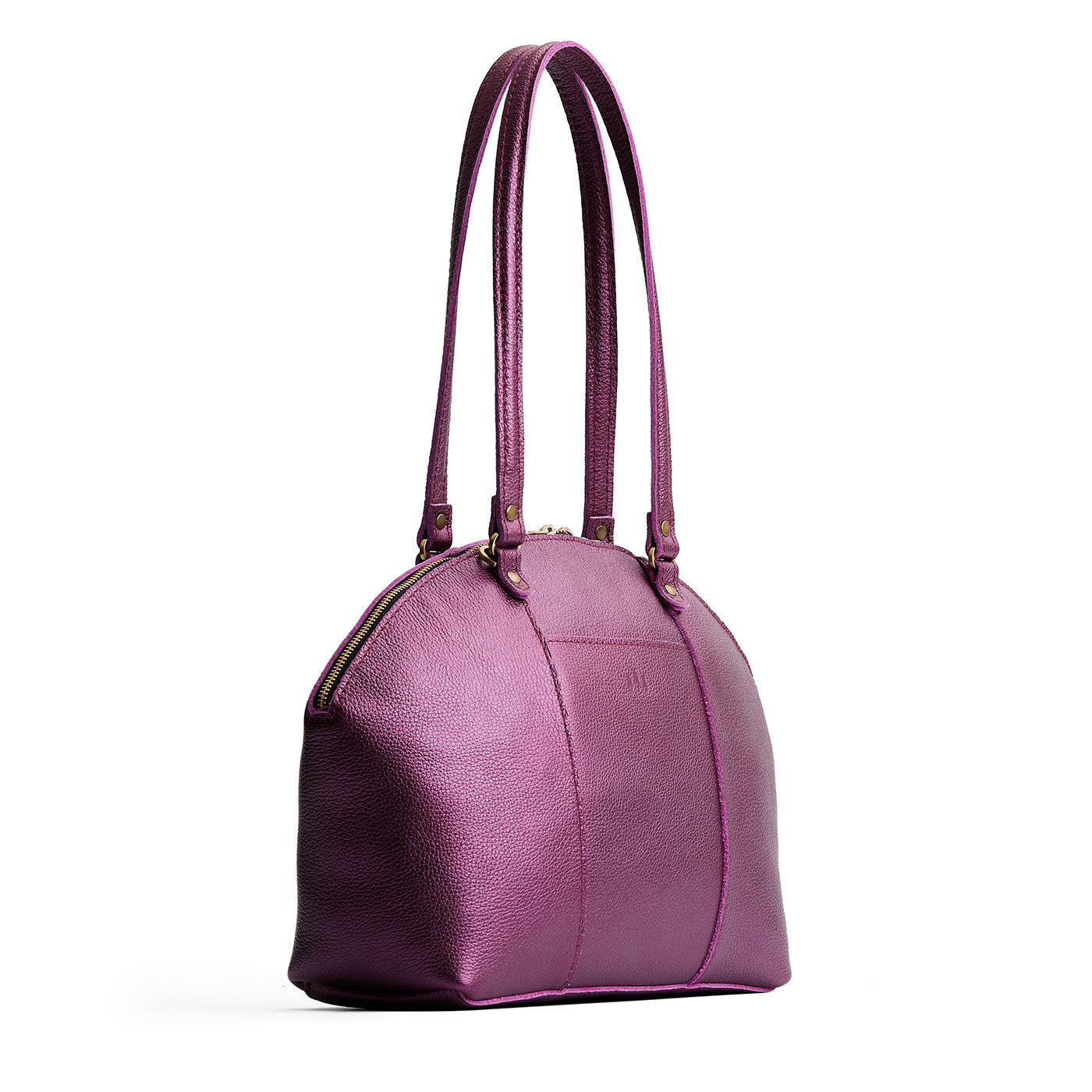 Ultra Violet*Large | A half circle crossbody bag with handles and removable crossbody strap