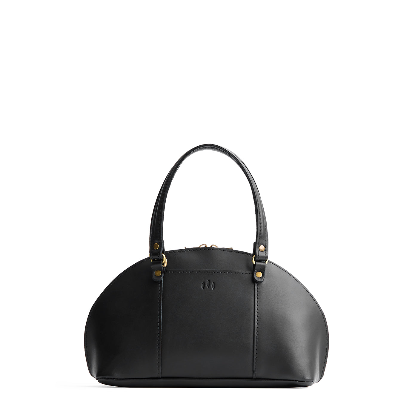 Black*Small | A half circle crossbody bag with handles and removable crossbody strap