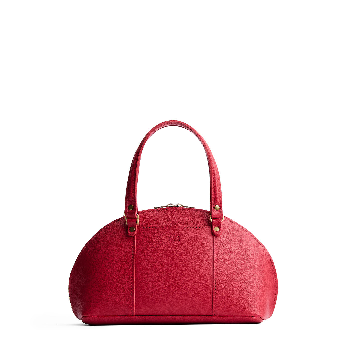Cherry*Small | A half circle crossbody bag with handles and removable crossbody strap