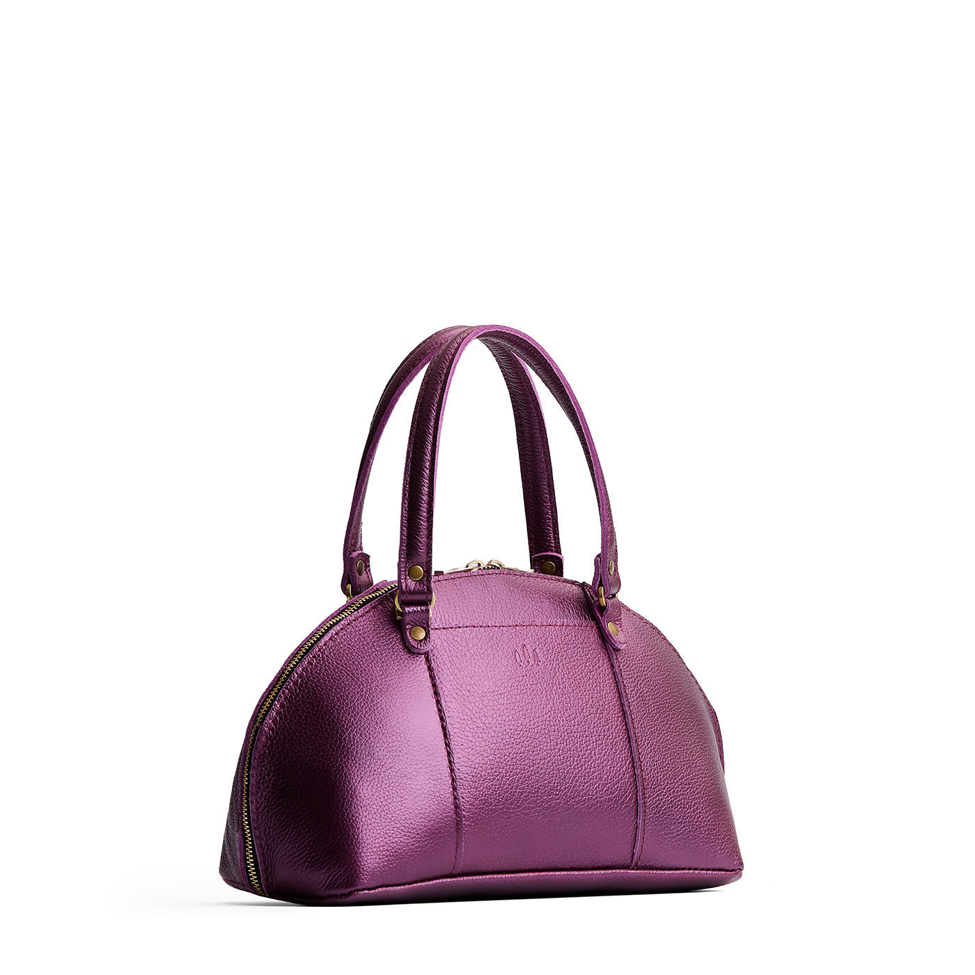 Ultra Violet*Small | A half circle crossbody bag with handles and removable crossbody strap