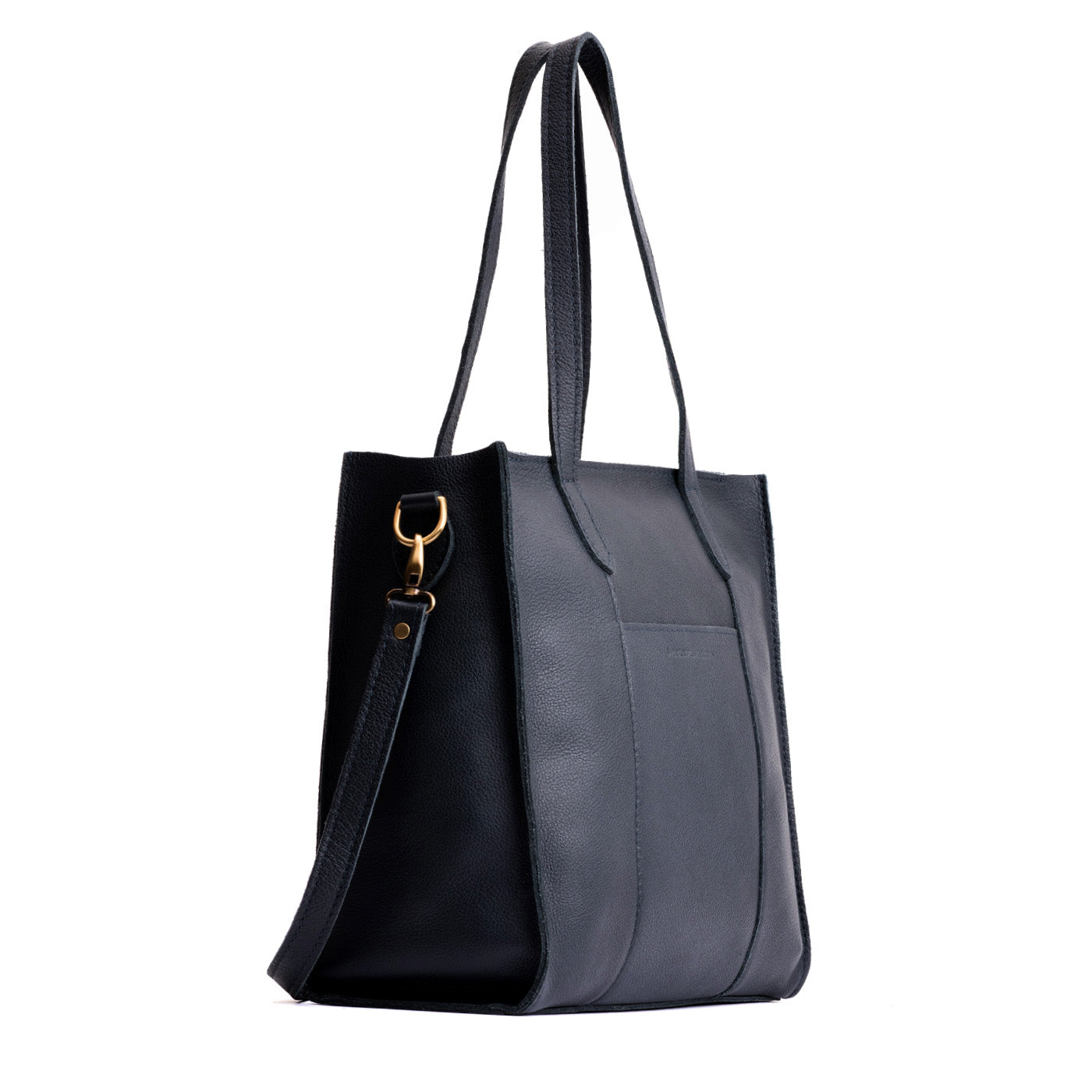 Night Owl*North/South | Structured large tote bag with overlapping panels and crossbody strap