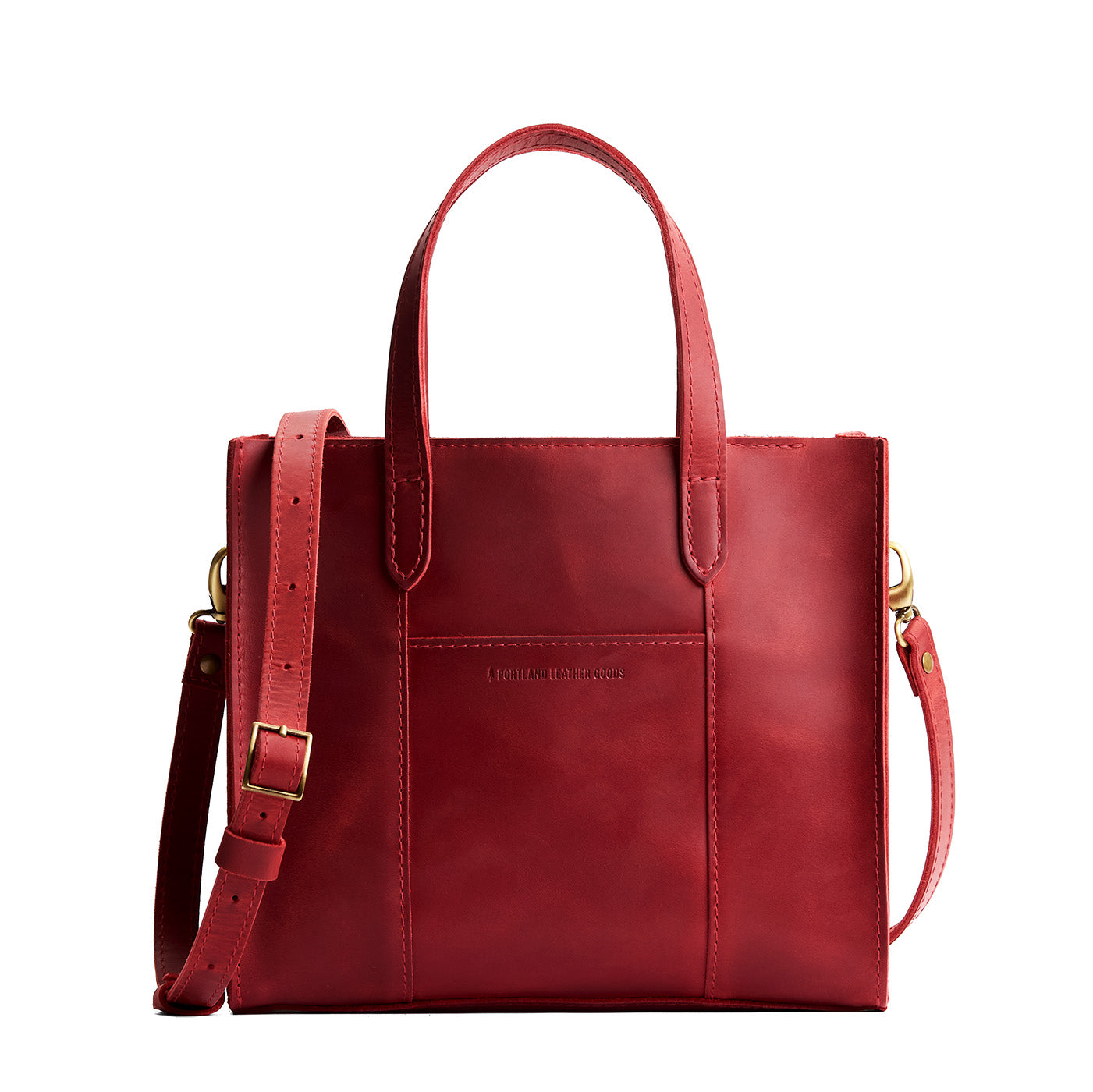 Phoenix*Zipper | Structured mid-size tote bag with overlapping panels and crossbody strap