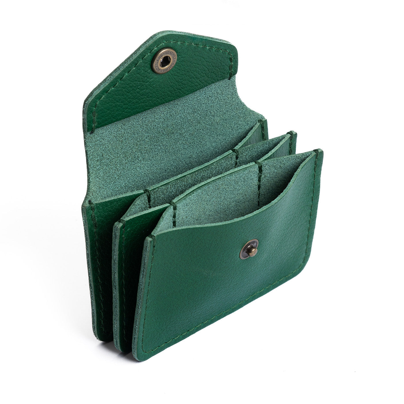 Bacalar*Plus | Small leather wallet with snap closure