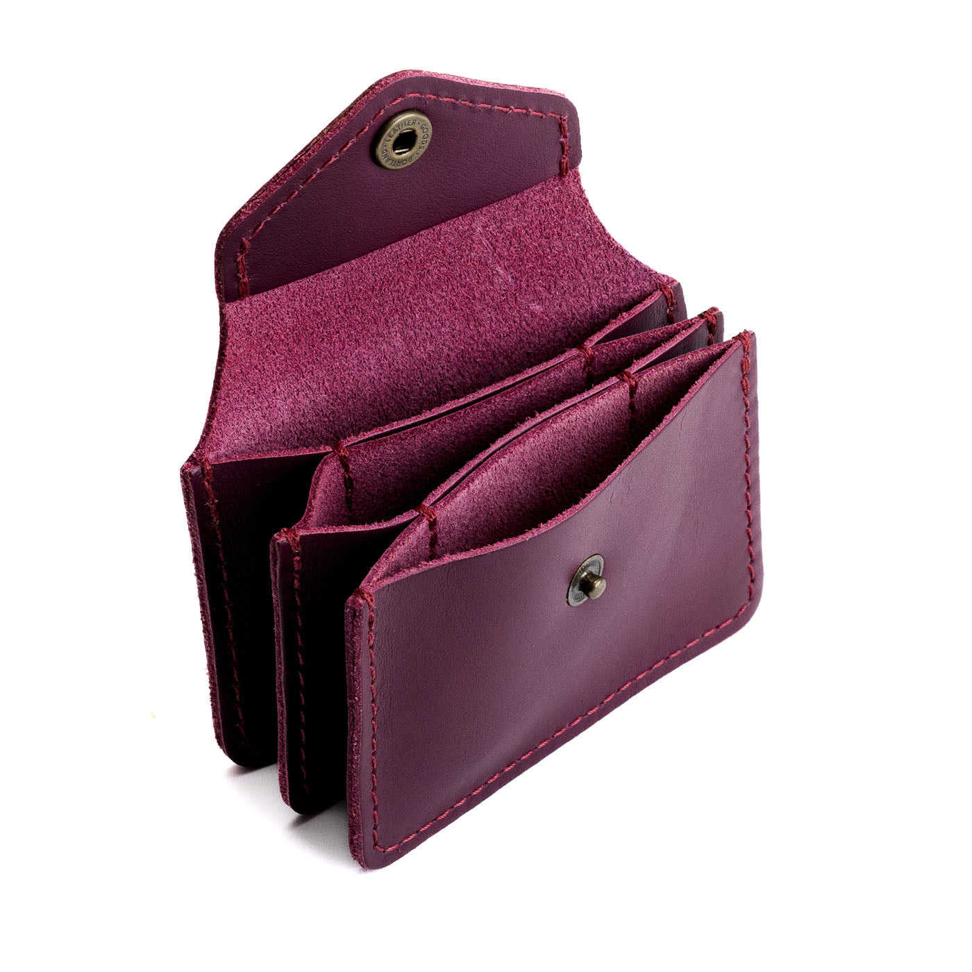 Lollipop*Plus | Small leather wallet with snap closure