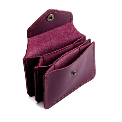 Lollipop*Plus | Small leather wallet with snap closure
