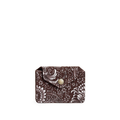 Sepia*Plus | Small leather wallet with snap closure