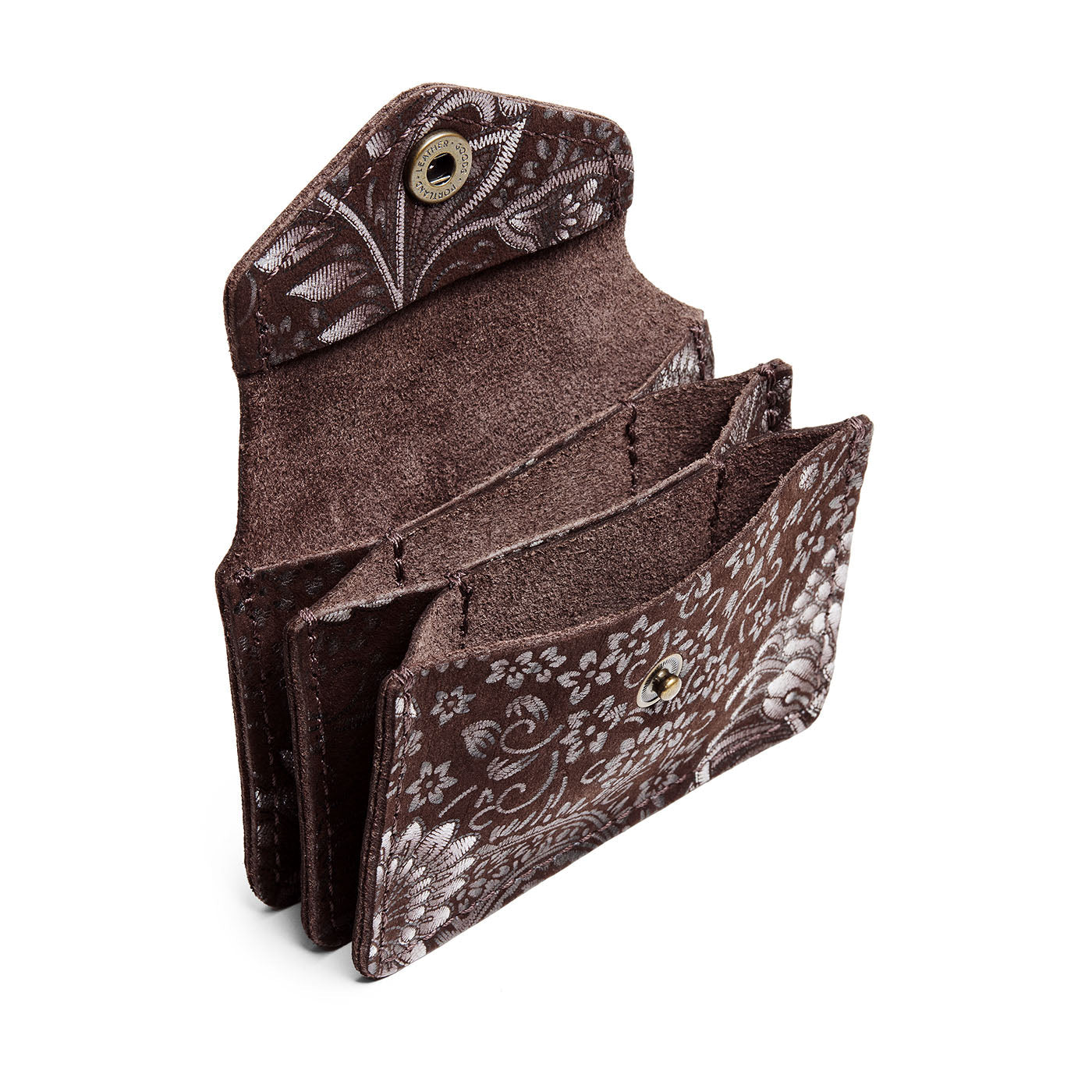 Sepia*Plus | Small leather wallet with snap closure