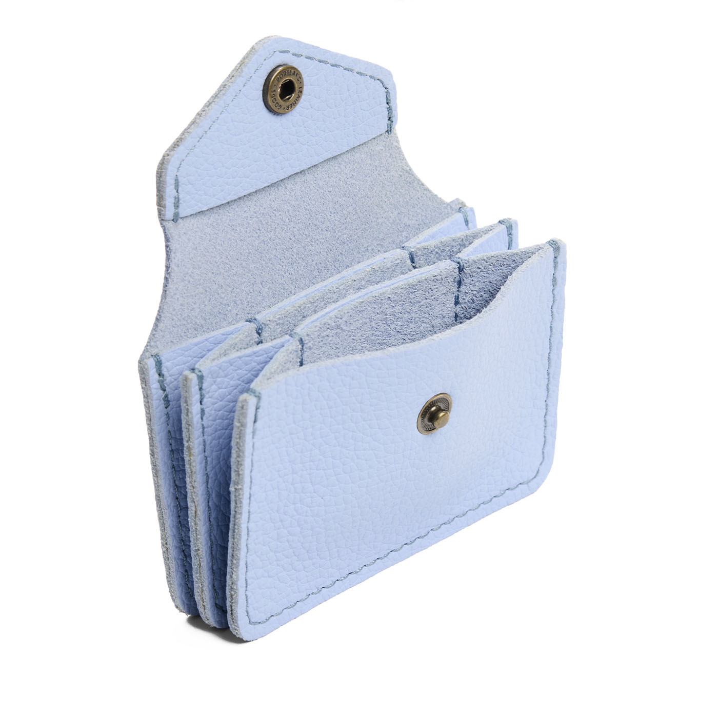 Skyway*Plus | Small leather wallet with snap closure