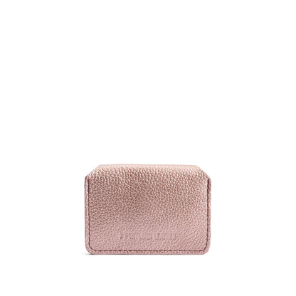 Supernova | Backside of small leather wallet with debossed PLG logo