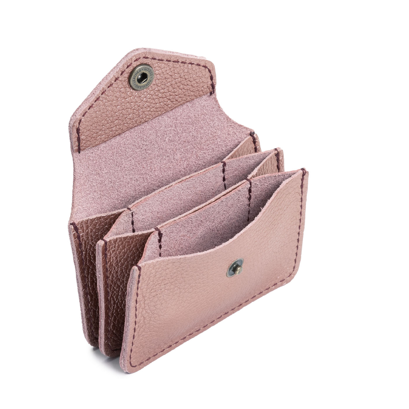 Supernova*Plus | Small leather wallet with snap closure