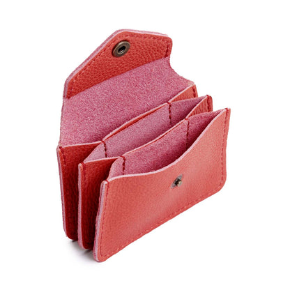 Watermelon*Plus | Small leather wallet with snap closure