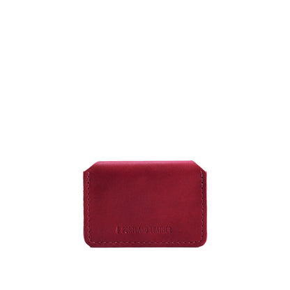 Berry Good | Small leather wallet with snap closure