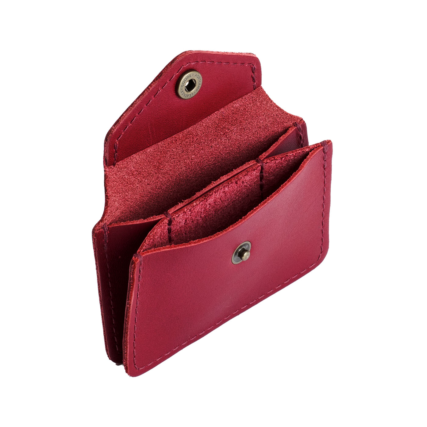 Berry Good*Classic | Small leather wallet with snap closure