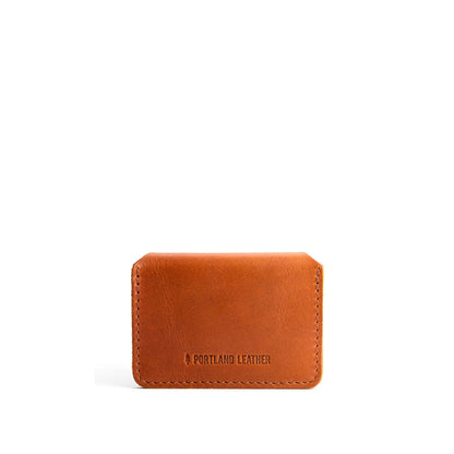 Honey | Small leather wallet with snap closure