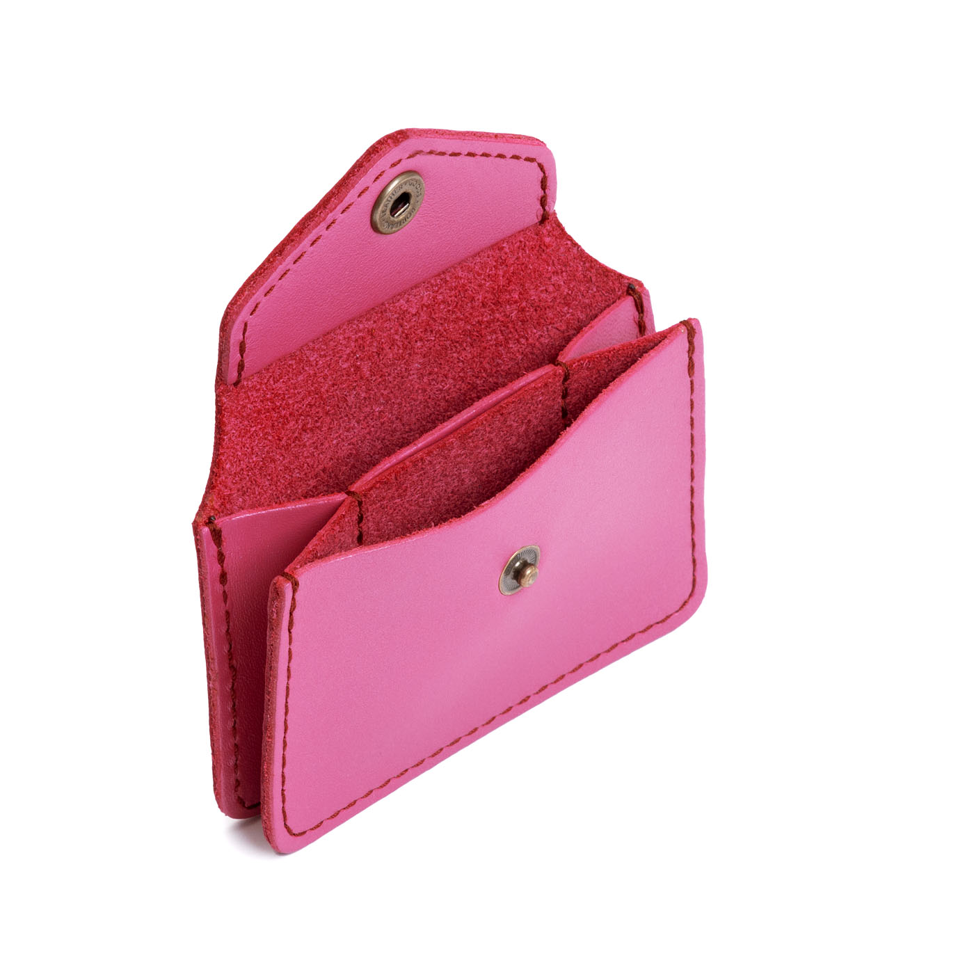 Lip Gloss*Classic | Small leather wallet with snap closure