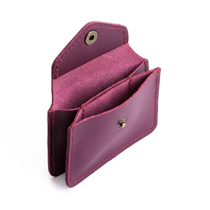 Lollipop*Classic | Small leather wallet with snap closure
