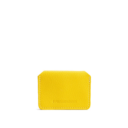 Naples | Backside of small leather wallet with debossed PLG logo