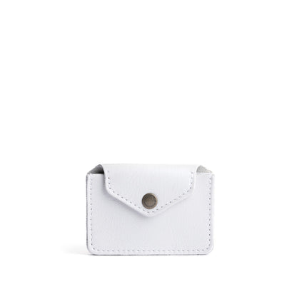 Pearl | Small leather wallet with snap closure