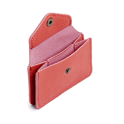 Watermelon*Classic | Small leather wallet with snap closure