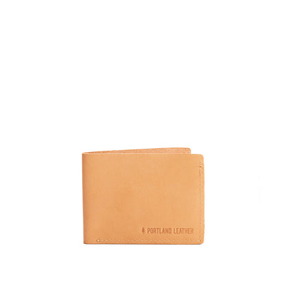 Naturale | Leather bifold wallet with six geometric card slots